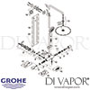 Grohe Rainshower System 310 Shower System Thermostat Spares